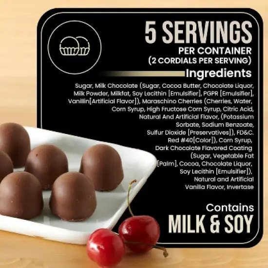 Queen Anne French Vanilla Milk Chocolate Covered Cordial Cherries | 6.6 oz | 10 Piece Gift Boxes | Whole Cherry Sweet Creamy Fruity Flavor image {2}