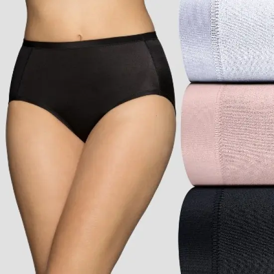 Vanity Fair Womens Body Caress Hi-Cut , 3 Pack 13437 image {5}
