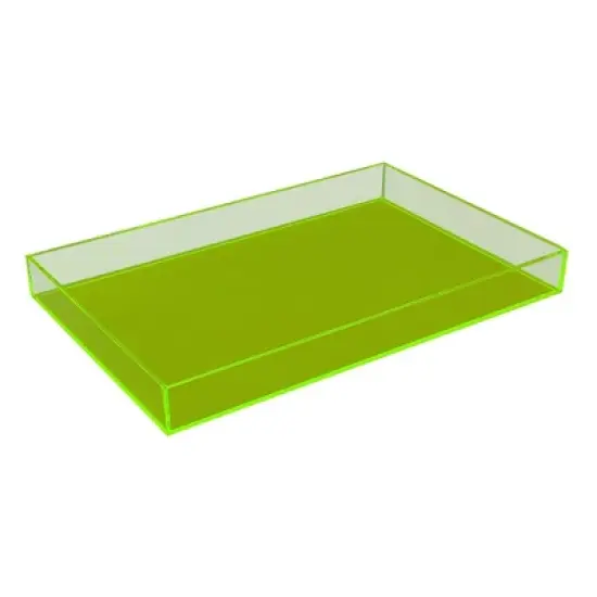 OnDisplay Electric Neon Luxe Clear Acrylic Stackable Cosmetic/Jewelry Tray image {8}
