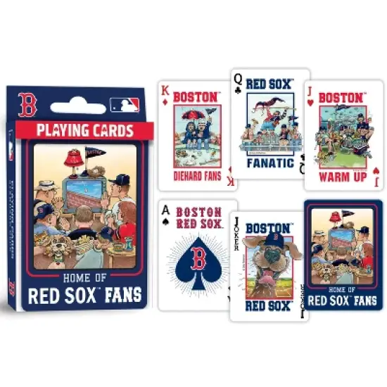 MasterPieces Officially Licensed MLB Boston Red Sox Fan Deck Playing Cards - 54 Card Deck image {3}