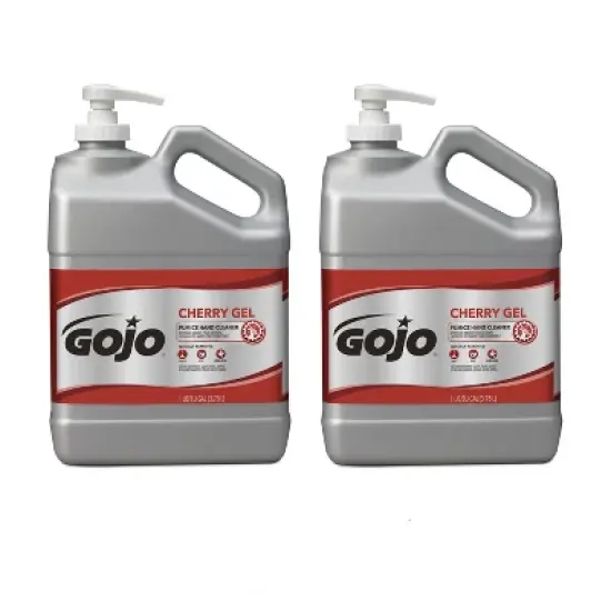 GOJO Cherry Gel Pumice Hand Cleaner, Cherry Scent, 1 gal, 2/Carton image {6}