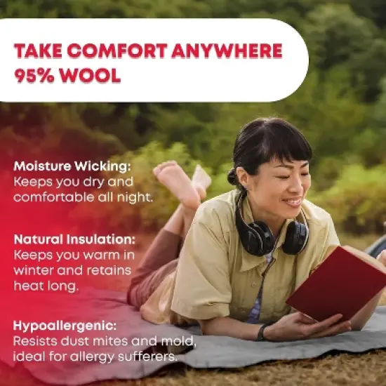 Military Wool Emergency Blanket - King Size 96"x108" image {5}