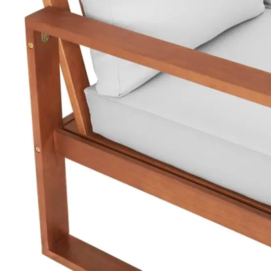 Grafton 4pc Eucalyptus Wood Outdoor Set - Alaterre Furniture image {13}