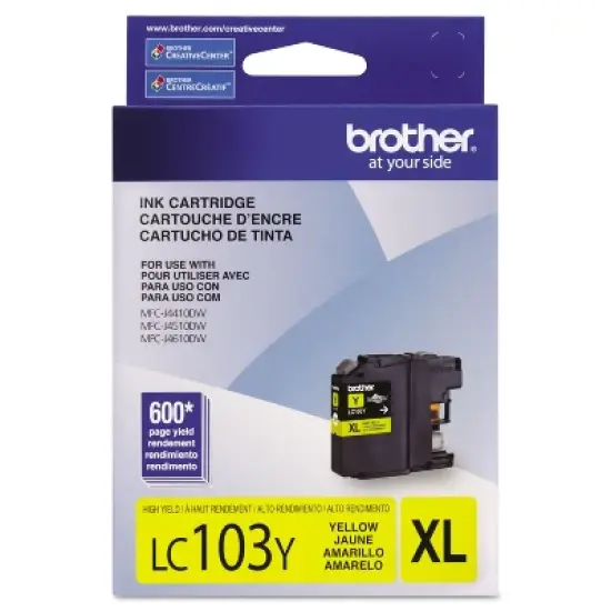 Brother LC103Y Innobella High-Yield Ink Yellow image {8}