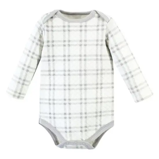 Hudson Baby Unisex Baby Quilted Long Sleeve Cotton Bodysuits, Forest Animals image {3}