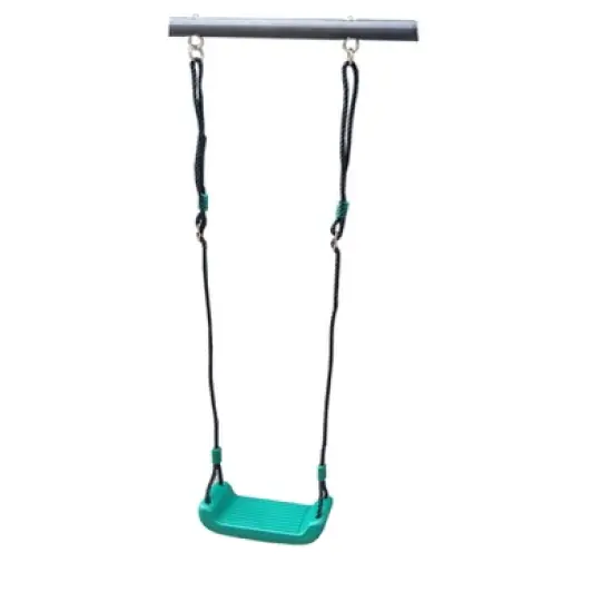 Gulches Blackish green interesting four function swingset with face to face metal plastic safe swing seat 550lbs for outdoor for age 3-8years image {6}