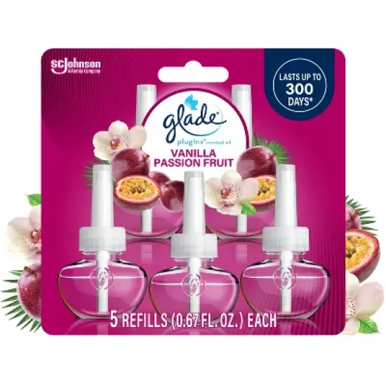 Glade PlugIns Scented Oil Air Freshener Refills - Vanilla Passion Fruit - 3.35oz/5pk image {16}