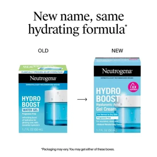 Neutrogena Hydro Boost Water Gel Moisturizer with Hyaluronic Acid - Fragrance Free image {10}