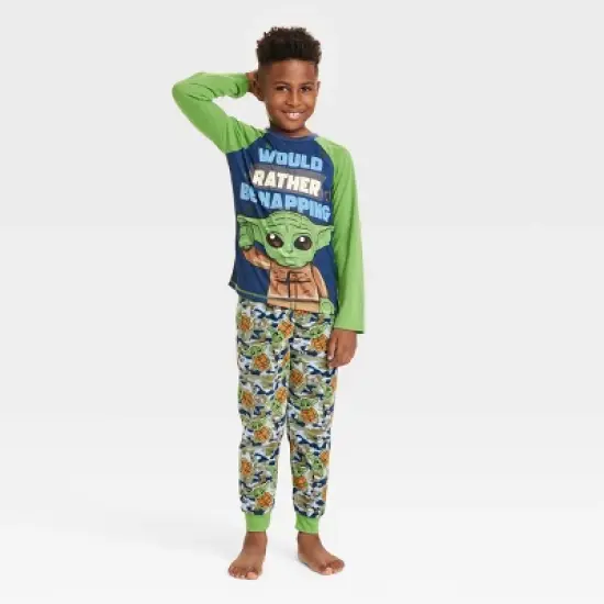 Boys' LEGO Star Wars: The Mandalorian The Child 2pc Pajama Set - Green image {3}