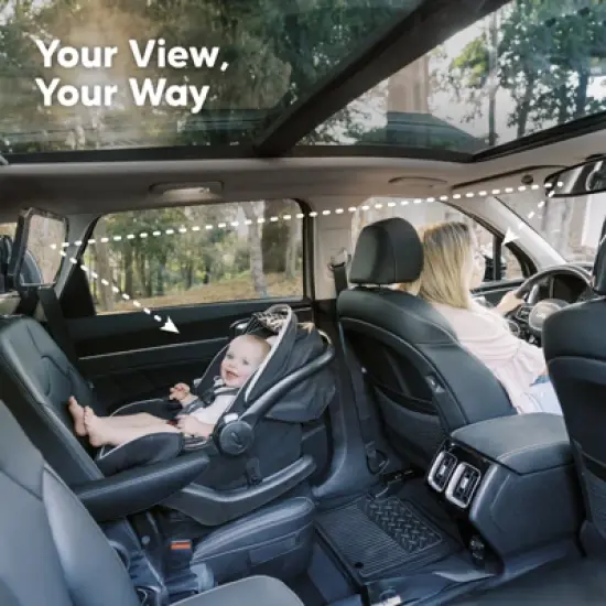 Baby Car Mirror, Large Shatterproof Baby Mirror for Car Seat Rear Facing, Baby Carseat Mirror for Infant image {1}