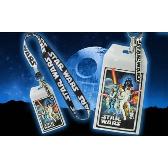 Star Wars ID Lanyard with Clear Badge Holder And Rubber Logo image {3}