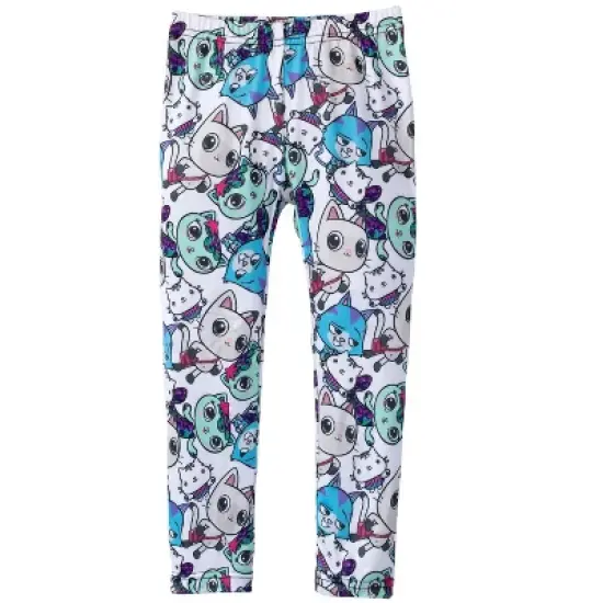 Gabby's Dollhouse Little Girls Raglan Sweatshirt & Leggings Set White  image {2}