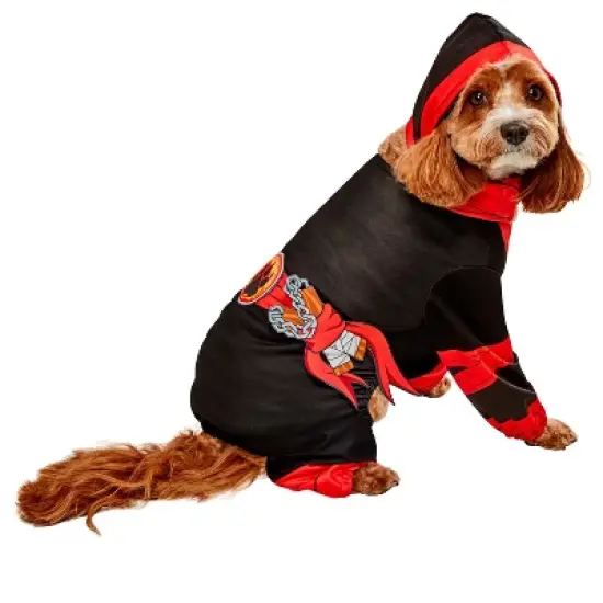 Rubies Red Ninja Pet Costume image {4}