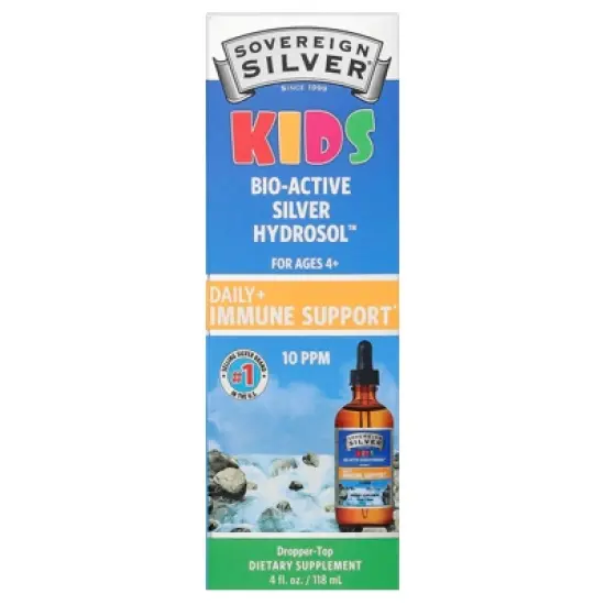 Sovereign Silver Kids Bio-Active Silver Hydrosol&trade;, Ages 4+, 4 fl oz (118 ml) image {5}