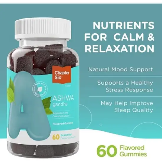 Zahler Ashwagandha Gummies for Women & Men, Natural Mood Support Supplements for Relaxation & Stress Support - 60 Delicious Gummies image {3}