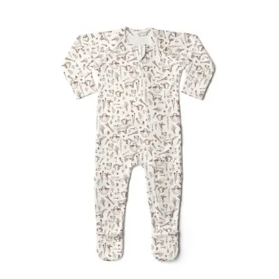 Goumikids Viscose made from bamboo + Organic Cotton Sleep and Play Zippered Jumpsuit image {37}