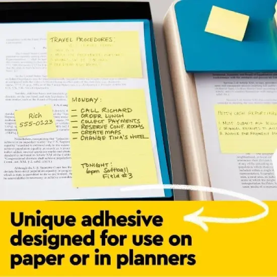 Post-it 5pk 3" x 3" Pop-up Notes 100 Sheets/Pad - Canary Yellow: Sticky Notes, Paper Basics, Uncoated, Glue Binding image {5}
