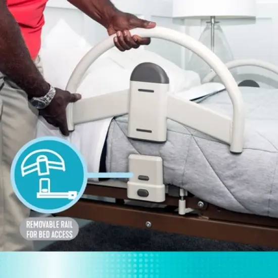 Stander EZ Click Bed Handle for Long-term Care Beds - Set of 2 image {2}