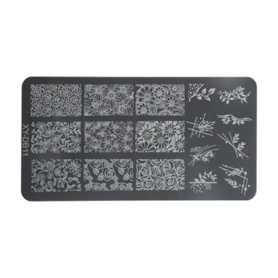 Unique Bargains Colorful Nail Art Stamp XY-DB11 Silver Tone 1 Pc image {5}