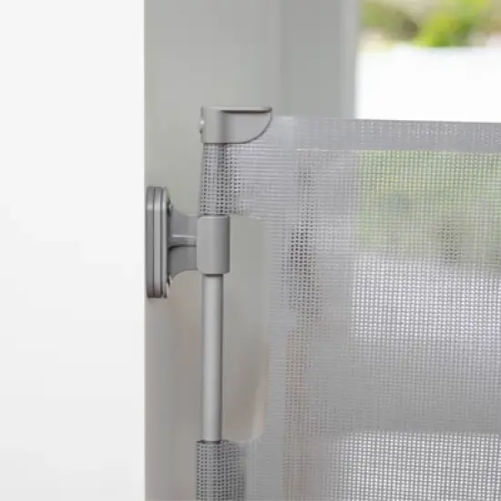 Perma Child Safety 55" Wide x 33" Tall Retractable Baby Gate - 3116 - Gray image {7}