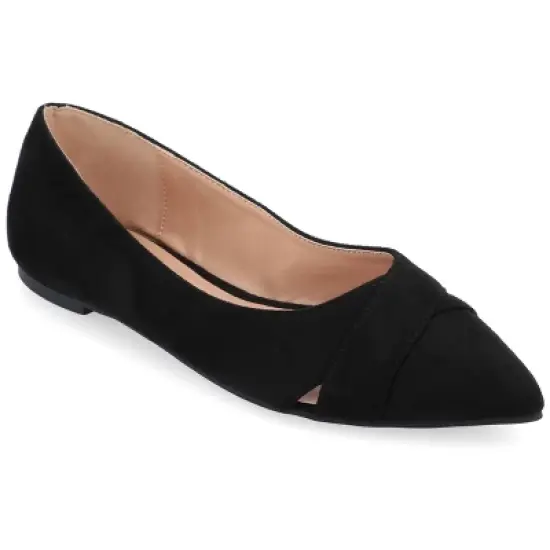 Journee Collection Womens Winslo Slip On Pointed Toe Ballet Flats image {9}