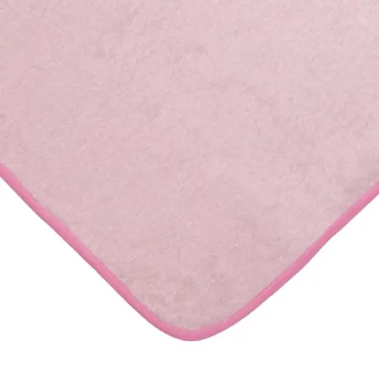 Everyday Kids Hooded Bath Robe for Girls &ndash; 3D Pink Princess with Crown, Soft Terry Cloth, Absorbent Toddler Robe, Baby Bath Essential Size 0-9 Months image {3}