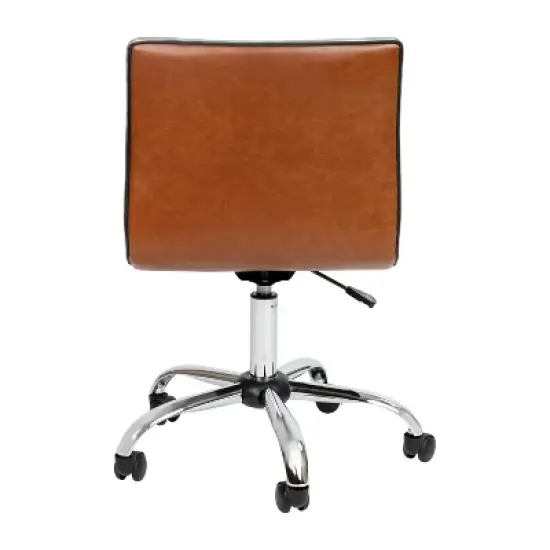 Flash Furniture Low Back Designer Armless Ribbed Swivel Task Office Chair image {1}
