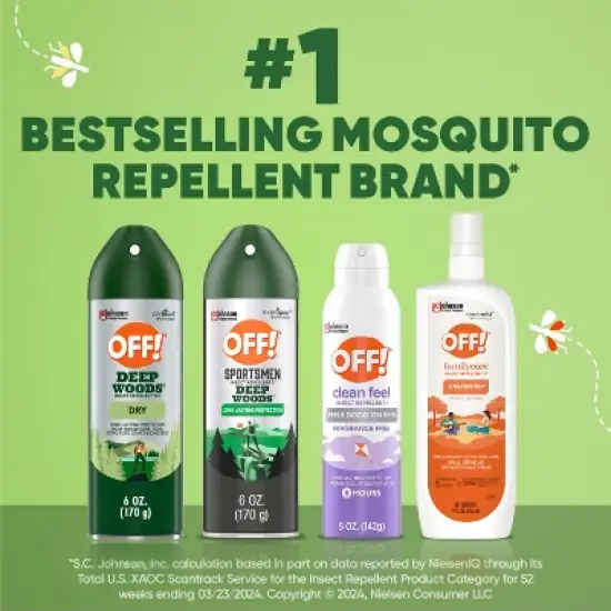 OFF! Deep Woods Mosquito Repellent Bug Spray Aerosol - 6oz image {10}