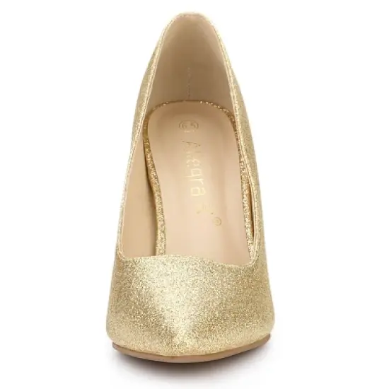 Allegra K Women's Party Glitter Stiletto High Heels Pumps image {2}