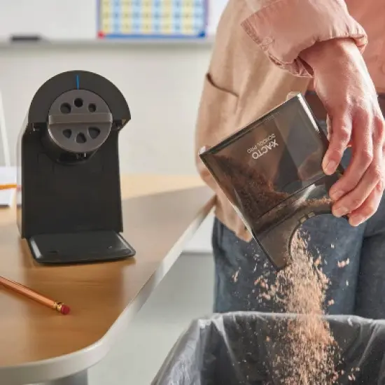 X-ACTO School Pro Electric Pencil Sharpener: Black, Plastic, Powered Desk Tool, 10-Year Warranty, 3.67 lbs, 8.5" Height image {5}