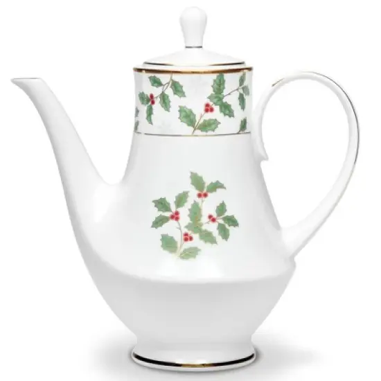 Noritake Holly and Berry Gold Coffee Server image {3}