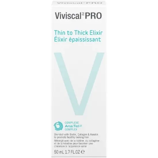 Viviscal Professional Thickening Elixir | Treatment for all Hair Types | Infuses Hair with a Fresh Botanical Fragrance | Healthy Growth - (1.7 oz) image {1}