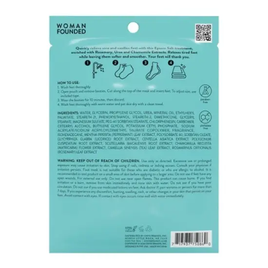 ONYX Professional Foot Rescue Epsom Soak Foot Booties - 1.35oz image {5}