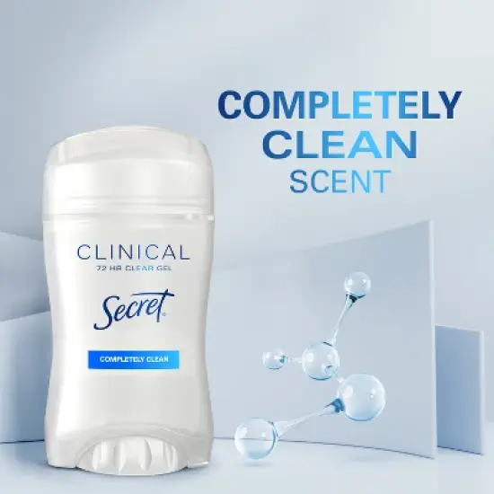 Secret Clinical Strength Antiperspirant & Deodorant Clear Gel - Completely Clean - 1.6oz image {6}