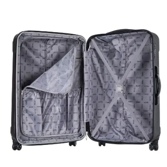 DUKAP Intely Hardside Large Checked Spinner Suitcase with Integrated Digital Weight Scale image {8}