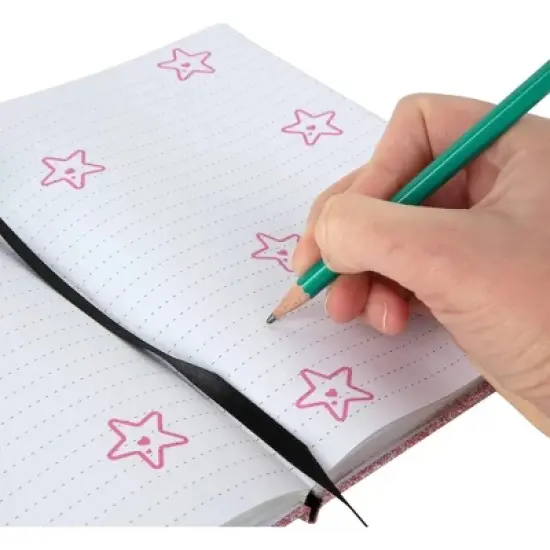 Seven20 Diary for Kids with Lock and Key, 160 Pages - Sparkly Cute Alien Space Design - Hardcover Journal Notebook for Girls & Boys - Gift for Kids image {2}