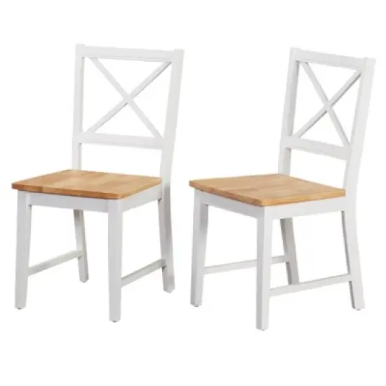5pc Virginia Dining Set Wood/White - Buylateral image {5}