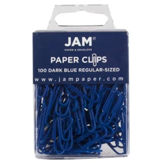 JAM Paper 1" 100pk Colorful Standard Paper Clips - Regular image {4}