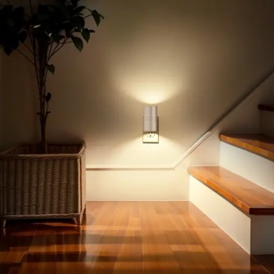 DORESshop White LED Night Light Plug-In 2-Pack, 3000K Soft White, 0&uml;C100LM Dimmable with Sensor, Modern Wall Nightlight image {6}