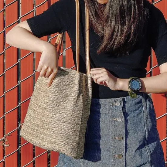 Gearonic Straw Beach Bag tote Shoulder Bag image {6}