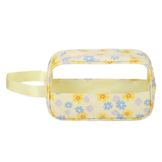 Unique Bargains Durable Small Makeup Bag Yellow 1 Pc image {4}