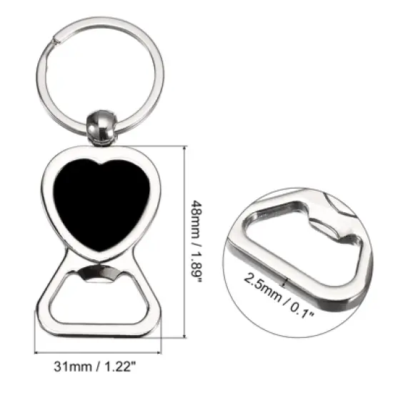 Unique Bargains Stainless Steel Flat Portable Beer Soda Bottle Opener for Bar Party image {1}