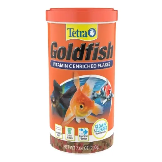 Tetra Clear Water Formula Goldfish Flakes Balanced Diet Fish Flavor Dry Fish Food - 7.06oz image {7}
