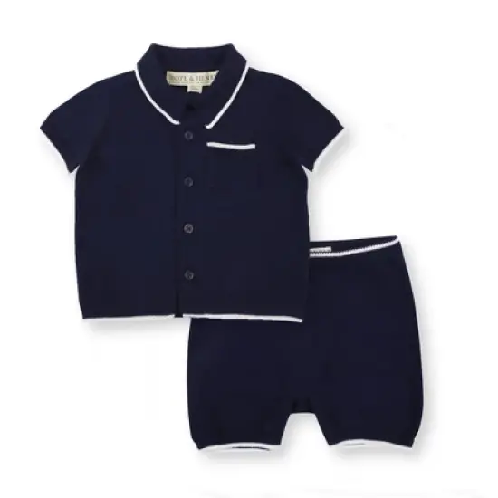 Hope & Henry Baby Boy's 2-Piece Polo Sweater Set image {4}