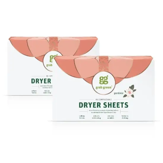 Grab Green Classic Dryer Sheets, Gardenia Scent image {3}
