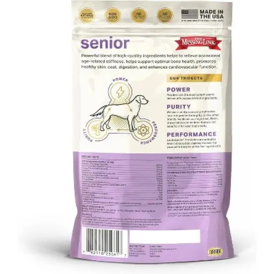 The Missing Link Senior Dog Superfood Supplement 1lb image {3}