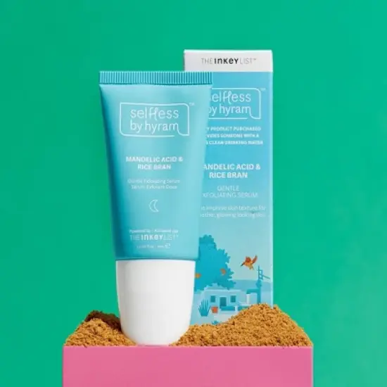 selfless by hyram Mandelic Acid & Rice Bran Gentle Exfoliating Face Serum - 1 fl oz image {2}