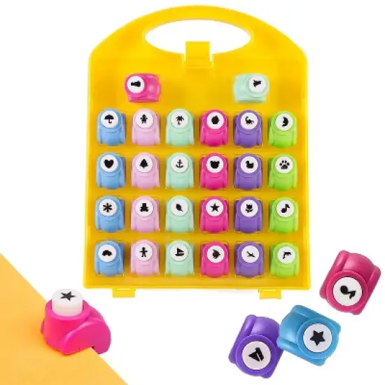 Scrapbook Paper Punch 26pc Mini Paper Hole Punchers w Case- All Different Crafting Designs Hole Punch for Cards, Scrapbooking, Arts & Crafts, Projects image {5}