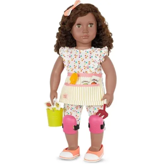 Our Generation Nahla with Storybook & Accessories 18" Posable Gardening Doll image {1}