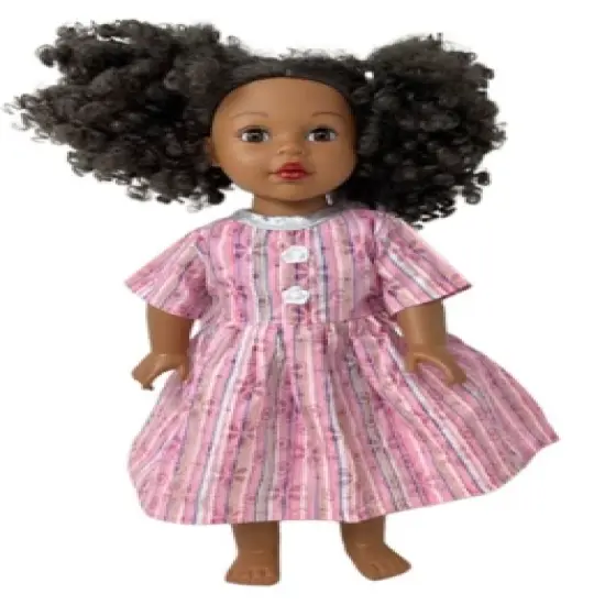 Doll Clothes Superstore Size 5 Matching Pink And Silver Dresses For Child And Doll image {2}